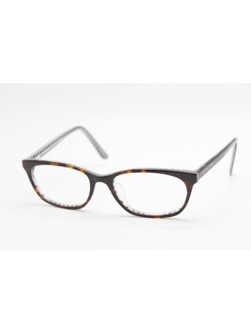 JUICY COUTURE JC302 086 BROWN TORTOISE BLACK WHITE AUTHENTIC EYEGLASSES 50-16